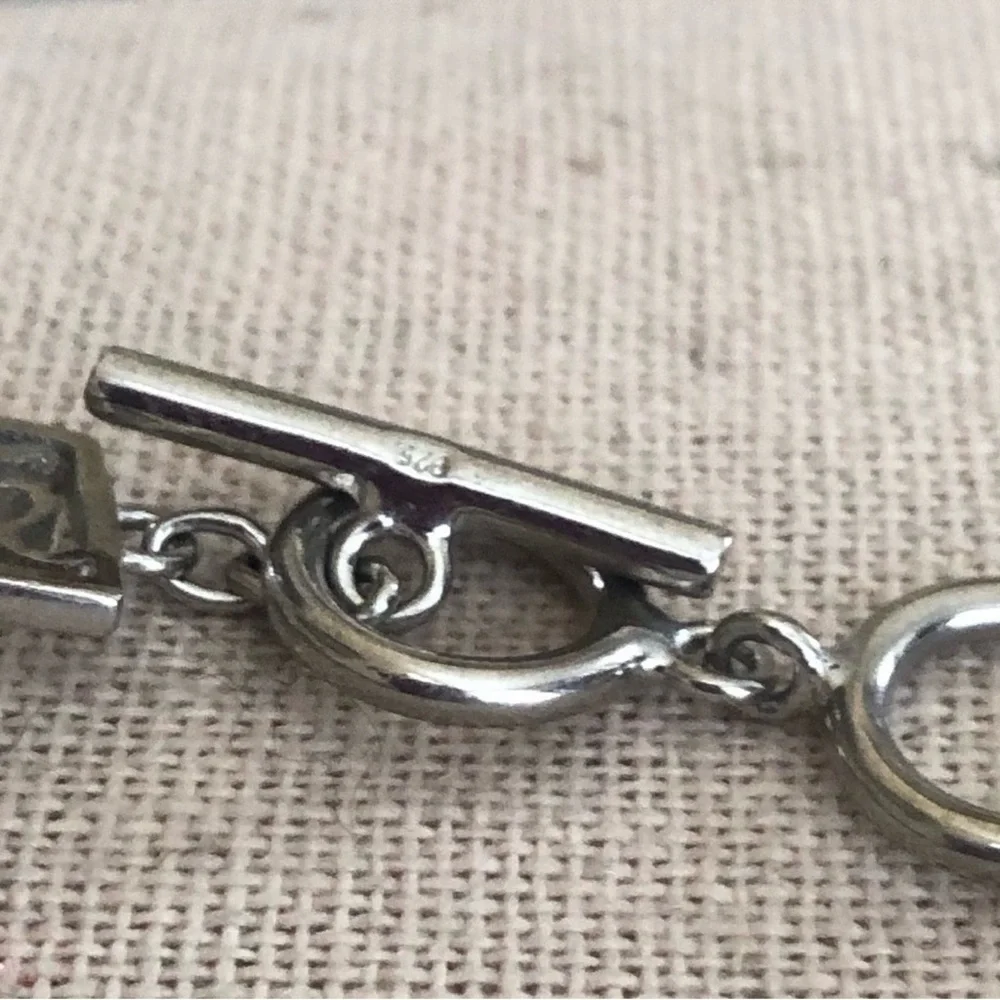 925 Sterling Silver Chinese Bracelet - Picture 3 of 4